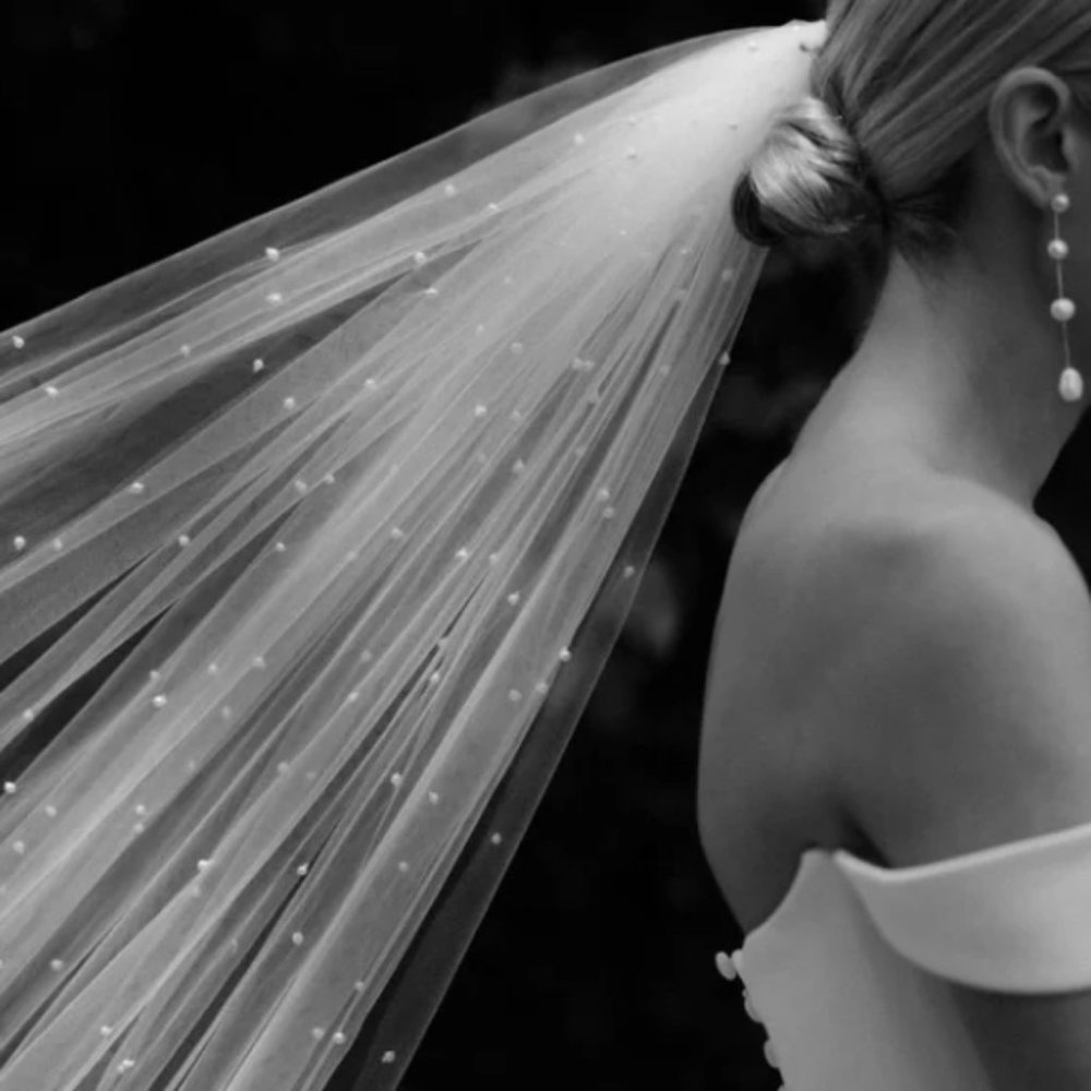 Untamed Petal Pearl Cathedral Veil